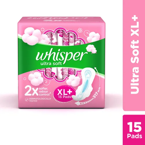 WHISPER ULTRA SOFT XL+15PADS